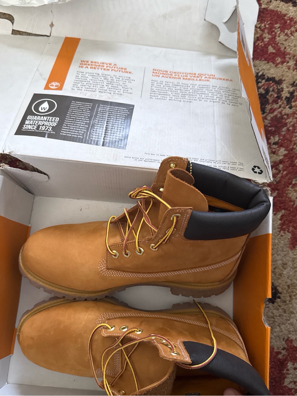 Timberland Brown Lace-Up Rugged Sole Boots 6-Inch